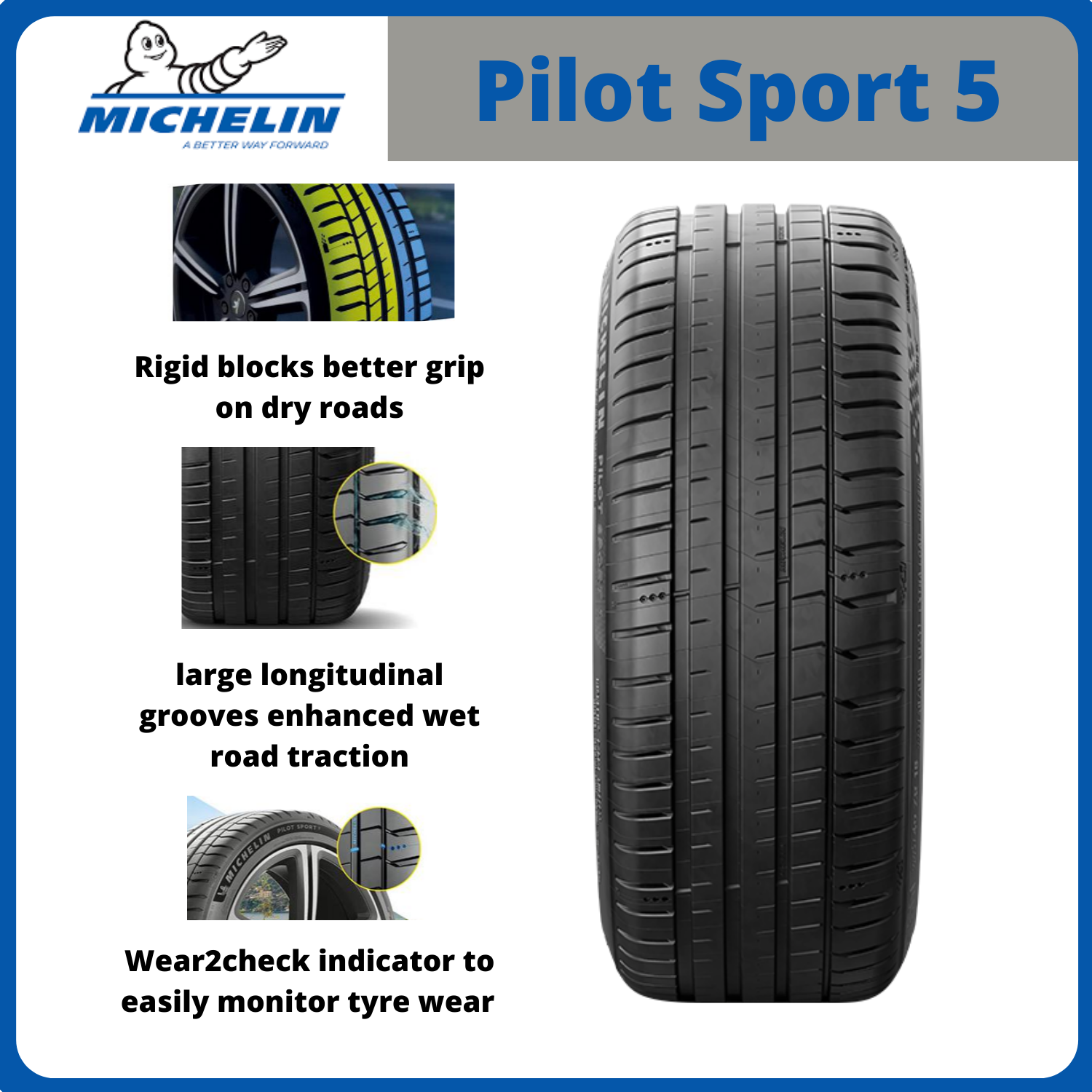225/45R18 Michelin Pilot Sport 5 PS5 *Year 2023/2024
