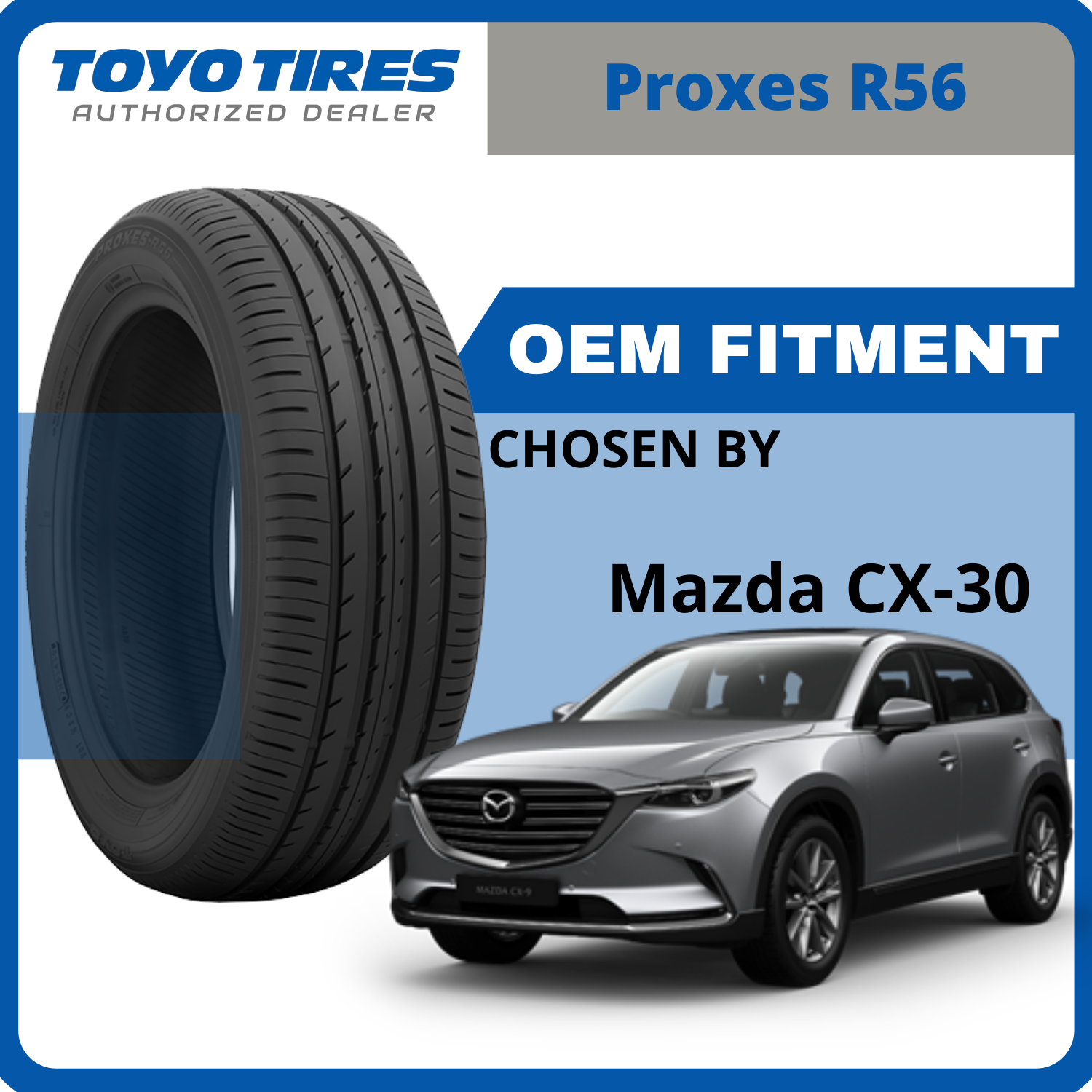 215/55R18 Toyo Tires Proxes R56 *Year 2023
