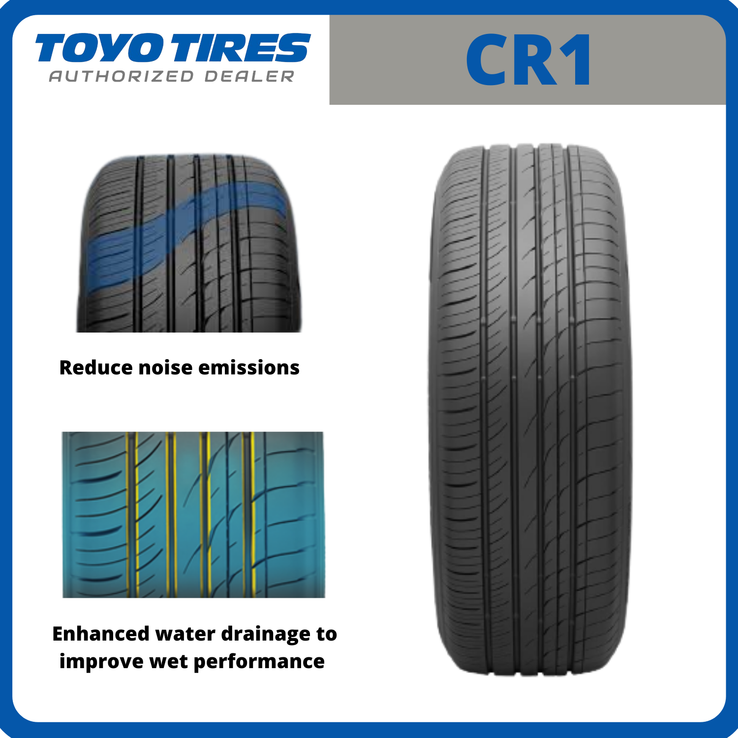 225/50R18 Toyo Tires Proxes CR1D *Year 2023